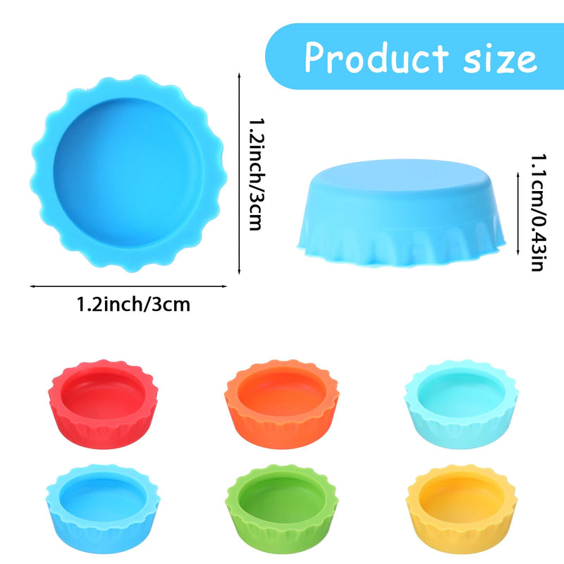 LXUEJEI 12Pcs Crested Gecko Food and Water Bowl, Reusable Silicone Feeding Dishes, Gecko Tank Accessories for Hermit Crab Tarantula Isopods Lizard Silicone Reptile Food Dish (6 Colors) - PawsPlanet Australia