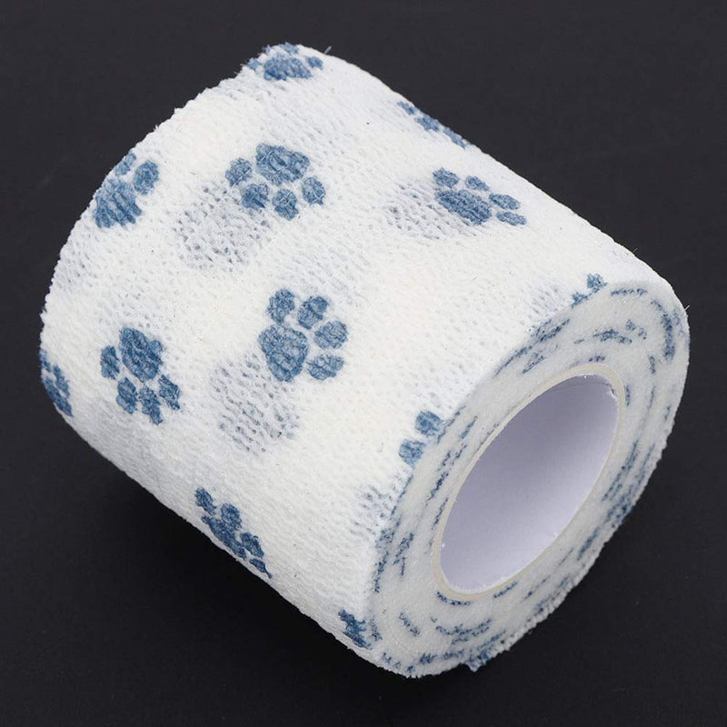 Zerodis Self-Adhesive Pet Bandage Wrap for Dogs and Cats, Waterproof, Breathable, Non-Stick, for Hair and Skin, Elastic, Animal First Aid Veterinary Bandage (Blue)