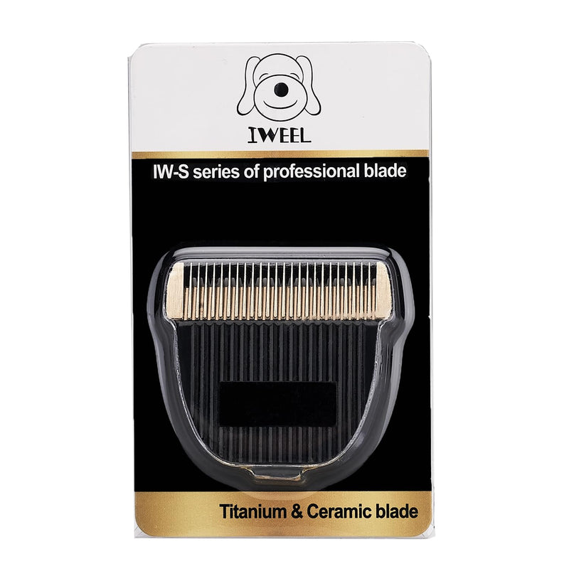 Replacement Titanium Blade with Moving Ceramic Blade for IW2691A Cordless Dog Clippers, Cat Shaver and Low Noise Water Proof Electric Dog Trimmer Pet Grooming Kit Replacement Blade