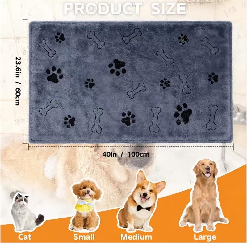 3PCS Dog Bath Supplies,Dog Bath Brush | Dog Washing Gloves | Dog Towel 40'' X 23.6'',Super Absorbent and Soft Pet Grooming Towel, Perfect Shower & Grooming Supplies for Dogs - PawsPlanet Australia