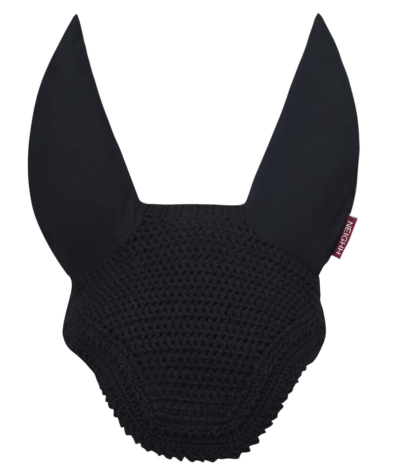 Void Ear Bonnet with Sound Resistant and Soft Stretchable Lycra Ears (Large: (Horizontal) A: 34cm, (Vertical) B: 42cm, Black) Large: (x-axis) A: 34cm, (y-axis) B: 42cm