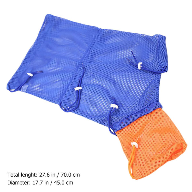 Cat bathing bag with drawstring, made of breathable, quick-drying material, for cats and kittens during grooming and nail trimming.