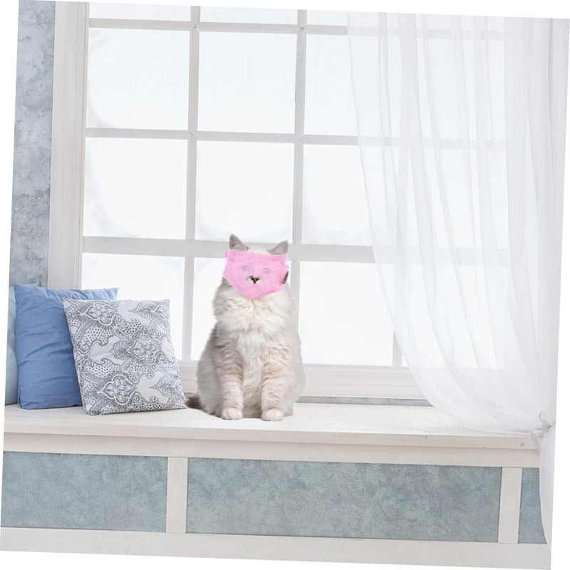 VALICLUD Breathable polyester cat muzzle with anti-bite function and user-friendly design for cats and kittens in grooming and bathing areas