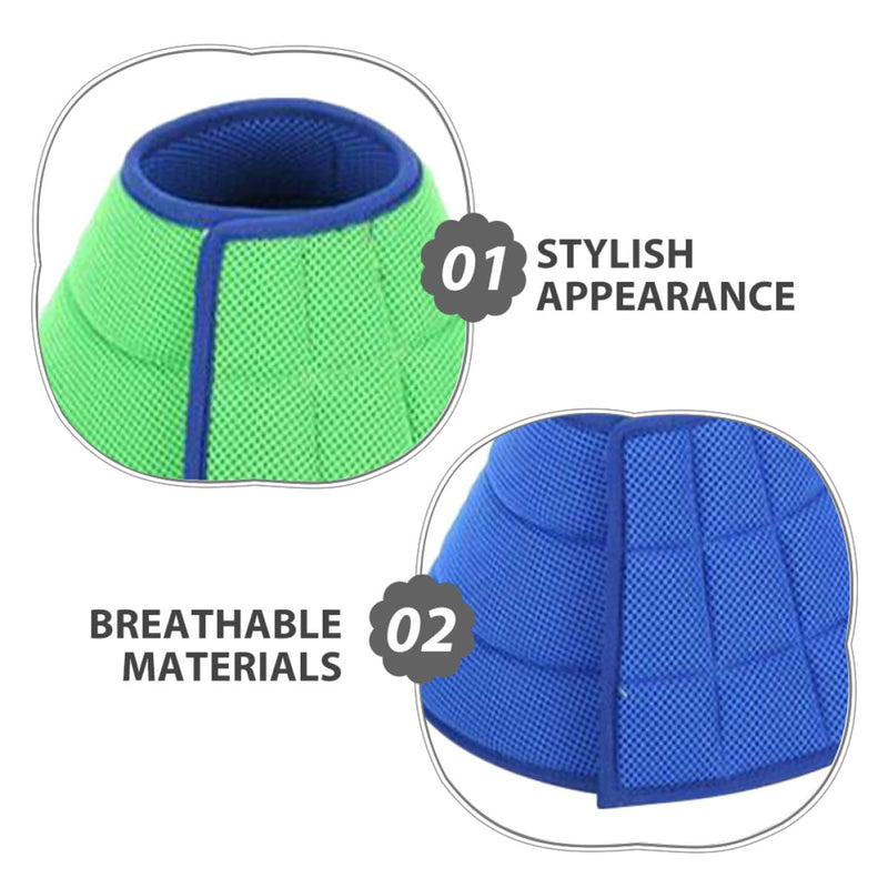 PRETYZOOM Adjustable Non-Woven Fabric Neck Collar for Pets. Comfortable and lightweight protective neck collar for cats and dogs. Suitable for surgery and recovery phases. Neck circumference 30-35 cm.