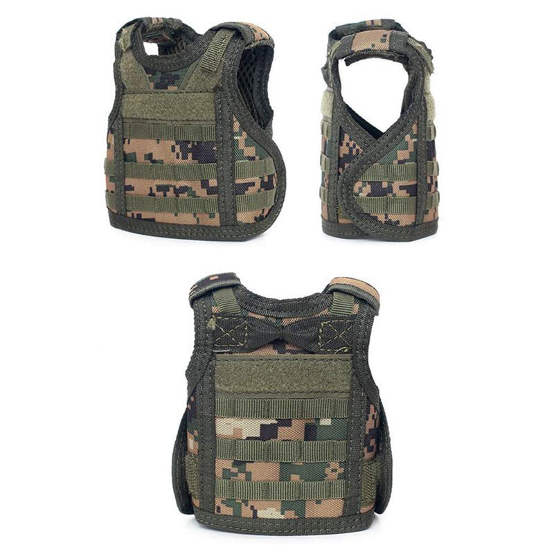 Ferret Clothes Small Animals Harness Military Style Adjustable Shoulder Straps Soft Mesh Comfort Durable Nylon Padded Vest Ferret Guinea Pig Hamster Bunny Kitten Puppy Small Pet Clothes Accessory Jungle - PawsPlanet Australia