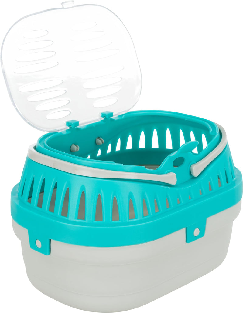 TRIXIE Pico Transport Crate, Small Pet Carrier, Portable Travel Carrier, for Small Pets, Hamsters, Guinea Pig, Lizards 11.8"L x 8.3"W x 9.1"H - PawsPlanet Australia