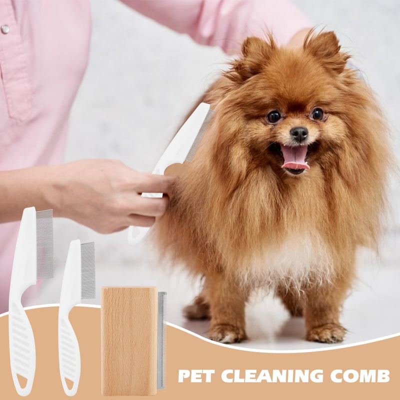3pcs/pack Dog Brush for Shedding, Cat Brushes/Dog Brush Pet Hair Removal Tool with 2 Dematting Combs for Dogs, Cats, Horses, Painlessly Remove Grooming Supplies for Short & Long Hair, Fur & Dirt 3pcs/pack