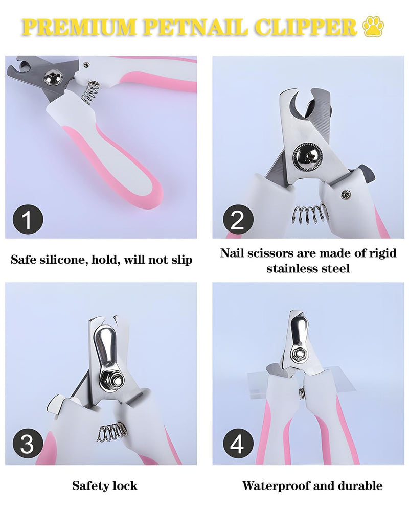 Cat Bathing Bag & Nail Clipper for Bathing Set, Cat Shower Bag Anti Scratch or Bite Breathable Adjustable Mesh Grooming Washing Bag, Includes Pet Nail Clipper & File for Cats Washing - PawsPlanet Australia