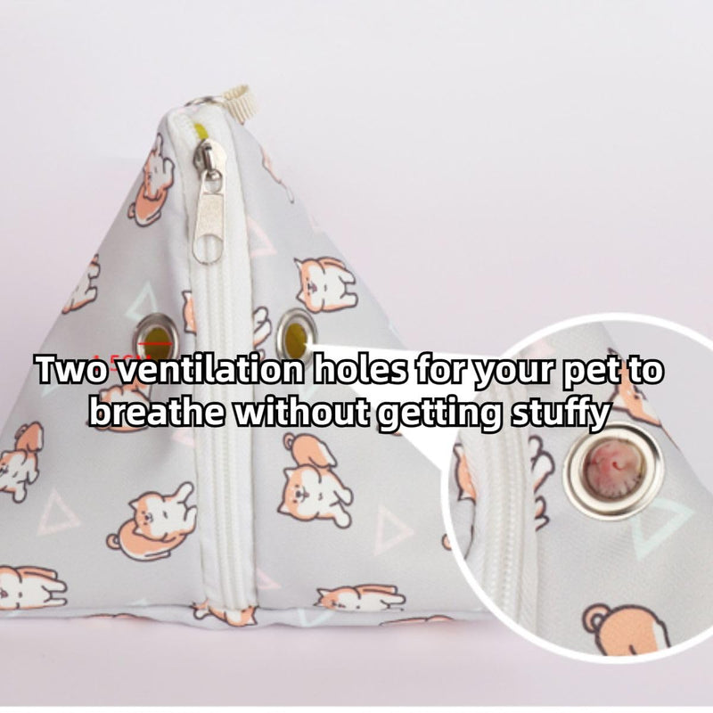 Sugar Glider Bonding Pouch Small Pet Carrier Triangle Bag Sling with Zipper Design Critter Cuddler for Gliders Ferret Rat Hedgehog Hamster (Pink A) Pink A