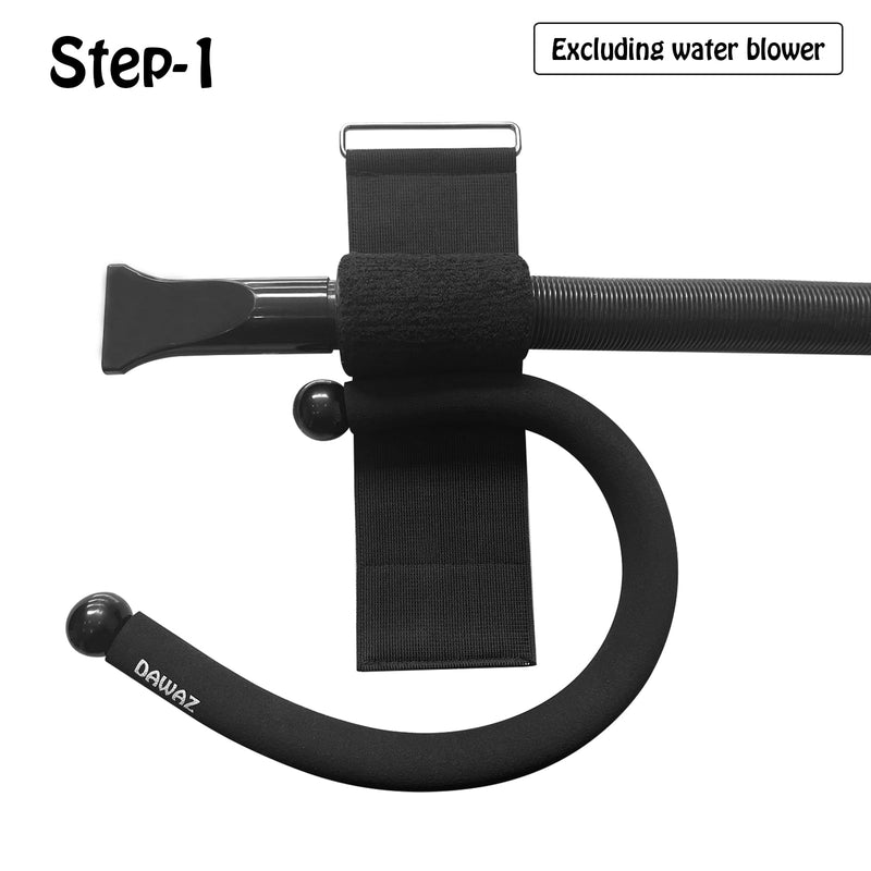 DAWAZ pet Grooming Dog Hair Dryer Water Blowing Machine Neck Hanging Bracket Universal Adjustment Free Your Hands (D2), BLACK D2 - PawsPlanet Australia