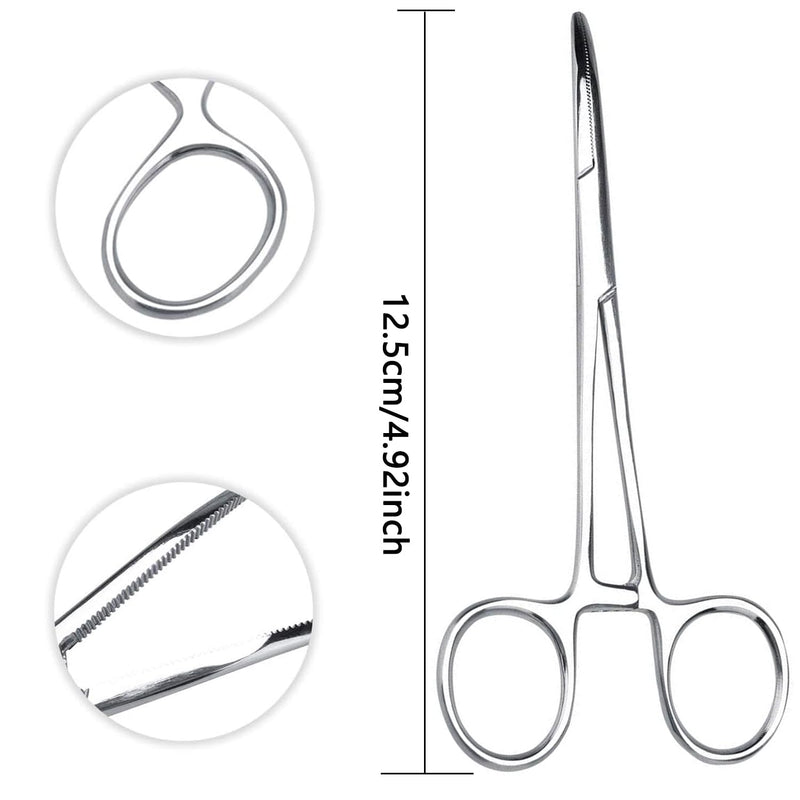 1-Piece Professional Pet Grooming Forceps - Locking Ear Hair Tweezers for Precise Dog/Cat Grooming, Veterinary-Grade Stainless Steel Hemostat Tool for Safe Animal Care - PawsPlanet Australia