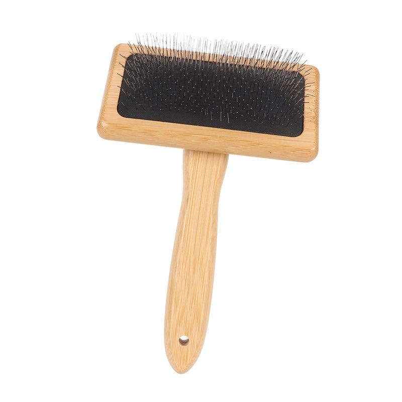 Macrame Slicker Comb, Wool Brush, Pins Bamboo Slicker Carding Rug Comb, Bamboo Cleaning Slicker Brush for Pet Tapestry, Macrame Brush Fur Brushes Wool Carding Brushes (L) L - PawsPlanet Australia