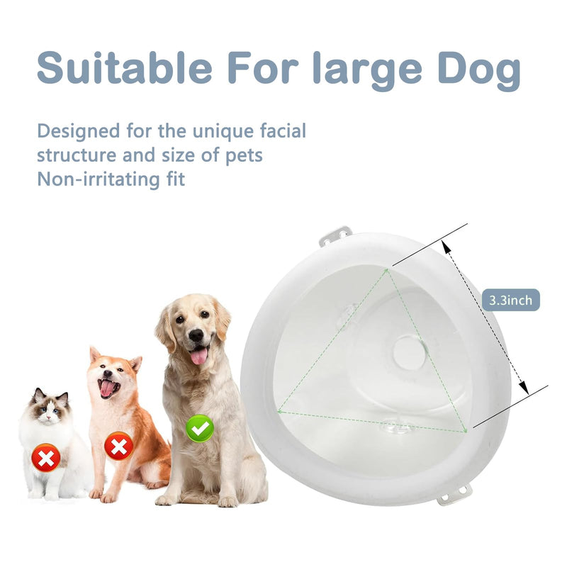 Inhaler Spacer for Large Dogs, pet aerosol Chamber with Silicone Dog mask for Large Dogs, for First aid at Home or Outdoors L - PawsPlanet Australia