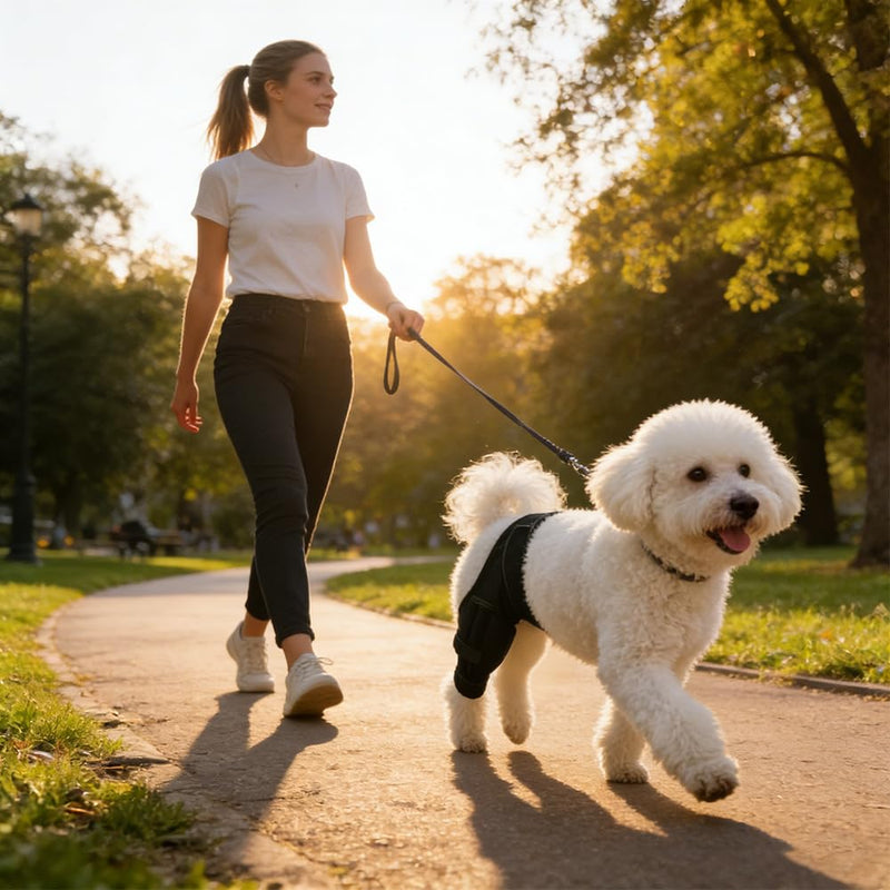 Dog Knee Brace for Hind Leg, Dog Leg Protectors, Dog Knee Brace for Cruciate Ligament, Dog Leg Brace for Wound Injury and Sprain Healing of Arthritis for Torn ACL Front Leg