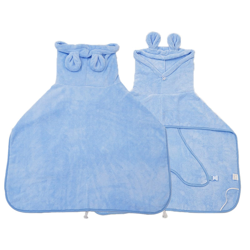 Dog Bathrobe,Super Absorbent Quick Drying Microfiber Coat Hooded Bath Towel for Puppy Small Dogs Medium Large Dog Cat (Blue, XS) Blue - PawsPlanet Australia