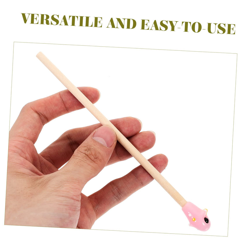 Fish Training Stick Betta Training Toys Fish Tank Decor Betta Wand Toy Betta Bed Tunnel Wand for Fish Training Betta Sticks Betta Toys Decorations Betta Fish Wooden - PawsPlanet Australia