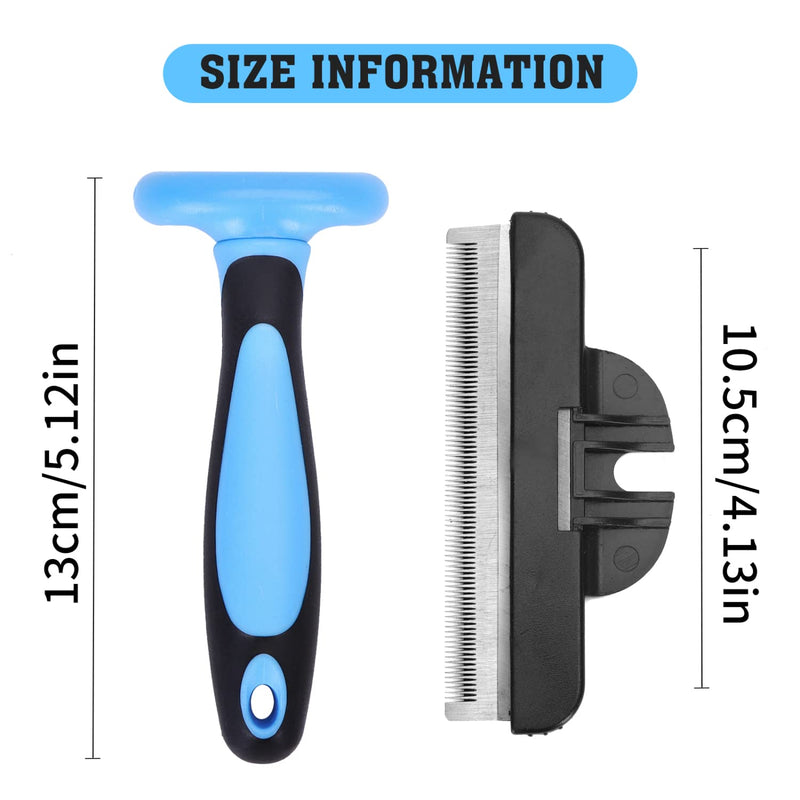 Nobleza Grooming Brush Dog Shedding Brush Professional De-Shedding Tool for Dogs and Cats, Effectively Reduces Shedding by Up to 95% for Short Medium and Long Pet Hair