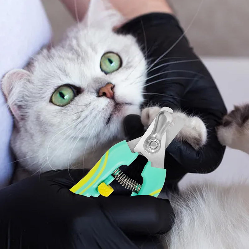 Dog & Cat Pets Pet Nail File, Dog & Cat Nail Clippers and Trimmers, Dog & Cat Nail Trimmers, Pet Nail Clipper with Safety Lock to Avoid Over Cutting, Perfect Grooming Tool Green - PawsPlanet Australia