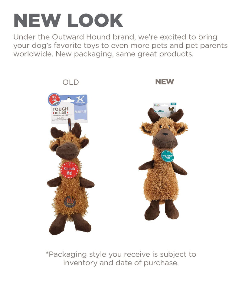 Charming Pet Plush Dog Toys Scruffles Small Moose - PawsPlanet Australia