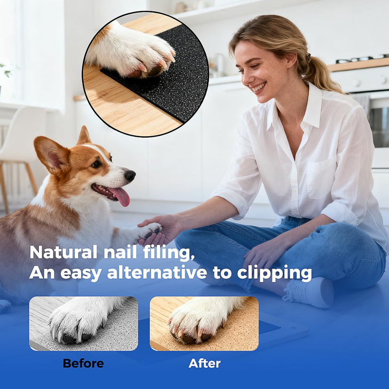 4-Pack Dog Nail Scratch Board Replacement Sandpaper, Self-Adhesive Pads for Dog Scratch Board, Fits Most Dog Scratch Pads for Effective Dog and Cat Claw Care - PawsPlanet Australia