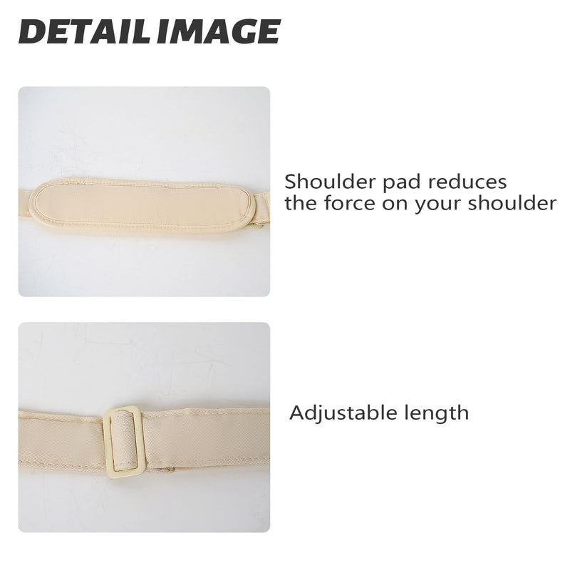 Pet Carrier Shoulder Strap - Lightweight and Comfortable Pet Carrier Accessory for Easy Travel - Reduces The Burden of Carrying Your Pet (Beige) Beige - PawsPlanet Australia