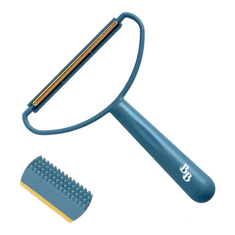 Pet Hair Removal Tool, 2-Sided with Shave and Smooth Surfaces, Large Size, Pet Cleaning Brush for Furniture (Rock Blue) Rock Blue - PawsPlanet Australia