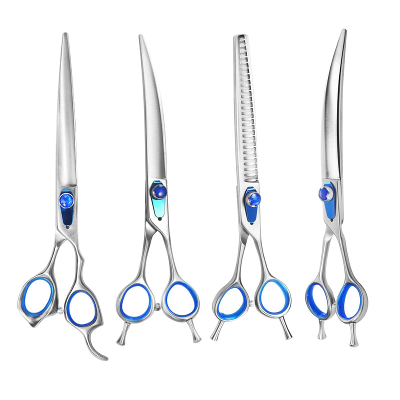 8'' Straight Dog Grooming Scissors Professional Dog Shears for Grooming Japan 440C Stainless Steel Sharp Smooth Heavy Duty Pet Grooming Scissors 8 - PawsPlanet Australia
