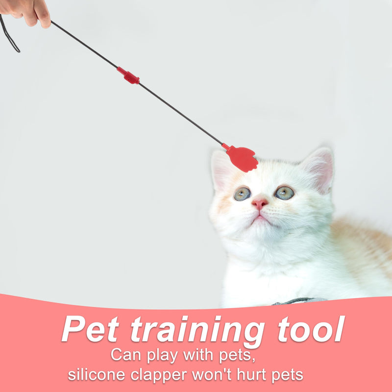 Dog Training Whip, Silicone Durable Dog Training Whip, with Anti-Slip Handle, for Outdoor and Indoor Training Dog Tools, Red - PawsPlanet Australia