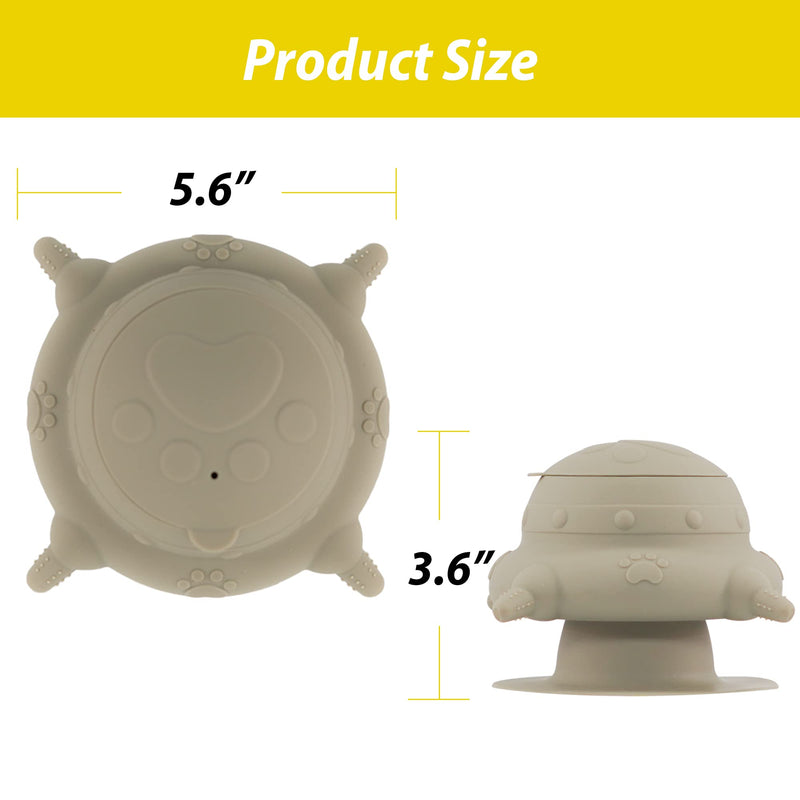 Puppy bottles for nursing,Puppy milk feeders for multiple puppies nipple,Puppy Feeder Milk Bowl,4 Nipples Silicone Puppy Nursing Station,Feeder Bowl for Kittens, Puppies,Capacity 240ml（Grey） - PawsPlanet Australia
