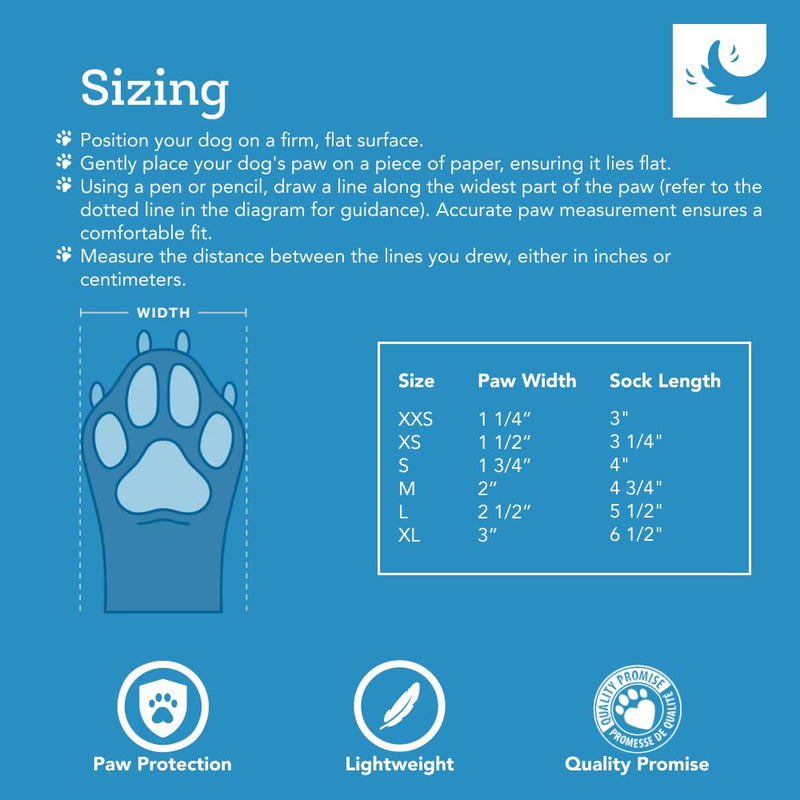 RC Pet Products Sporty PAWks Anti-Slip, Stylish, Functional, Protective Dog Socks | X-Small, Electric Blue/Cyan - PawsPlanet Australia