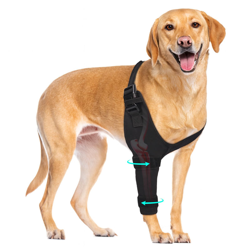 Dog Elbow Protector Brace, Dog Leg Sleeves Anti-Licking for Arthritis, Hygroma, Pressure Sores, and Calluses, Dogs Elbows Pads & Shoulder Brace for Elbow Dysplasia and Injury Recovery, Right XL Right Front Leg