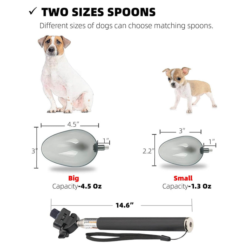 Dog Cat Urine Sample Collector- Telescopic Long Handled Dog Urine Dog Pee Sample Catcher Urine Stick for Small Large Female Dogs Extends to 42" (Gray_42) Gray_42 - PawsPlanet Australia