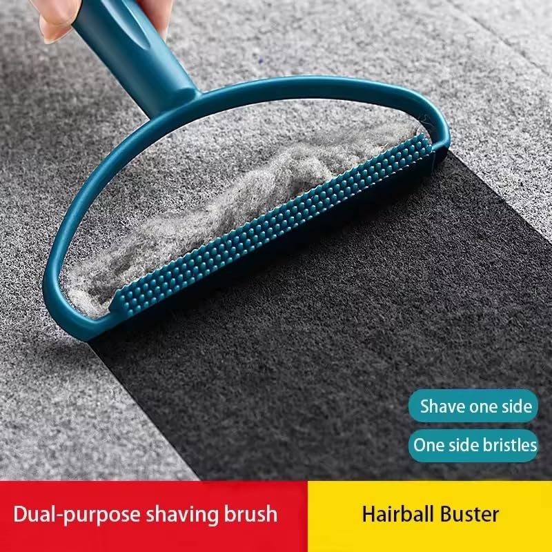 Pet Hair Removal Tool, 2-Sided with Shave and Smooth Surfaces, Large Size, Pet Cleaning Brush for Furniture (Rock Blue) Rock Blue - PawsPlanet Australia