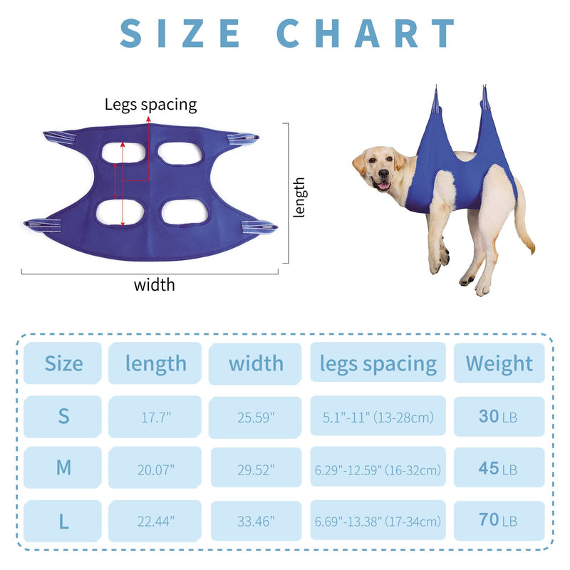 Pet Dog Grooming Hammock, Cat Hammock Restraint Bag for Small Medium Large Pets, Dog Grooming Helper for Trimming Nail and Ear Eye Care, with Nail Clippers, Free Nail File - PawsPlanet Australia