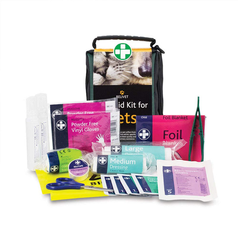 Reliance Medical Pet First Aid Kit - Essential Care for Dogs and Cats, Ideal for Travel, Camping, Home Use, Includes Saline, Bandages, Durable Rip-Stop Fabric Bag, 1 Kit - PawsPlanet Australia