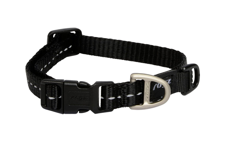 Reflective Dog Collar for Medium Dogs, Adjustable from 12-17 inches, Blue