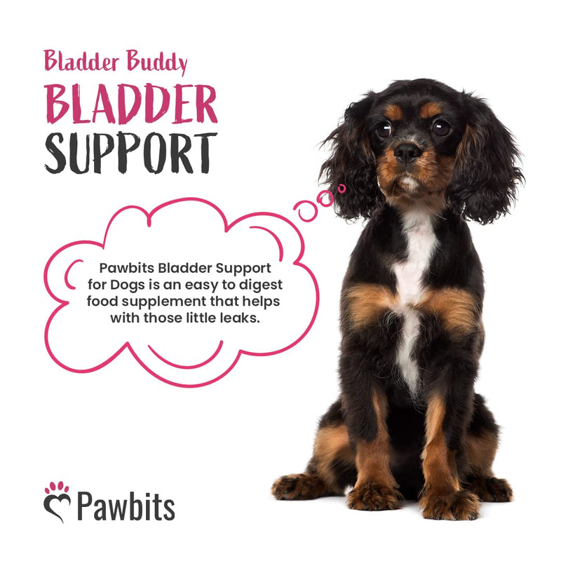 Pawbits 120 Bladder Buddy Support Tablets for Dogs - Dog UTI treatment Food Supplements with Cranberry and D-Mannose to Support Kidney & Urinary Health - PawsPlanet Australia