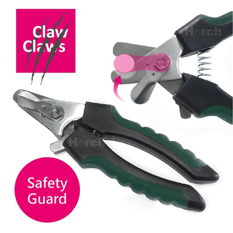 PetsJoy Pet Nail Clipper with Protective Guard to Avoid Over-Cutting, Toenail Trimmer with Razor Sharp Stainless Steel Blades and Anti-Slip Handle, Size:M, for Small to Medium Pets - PawsPlanet Australia