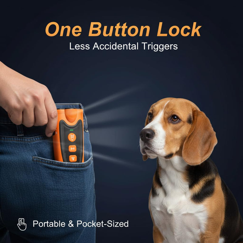 3X Ultrasonic Dog Bark Deterrent Device 6 Training Modes, 23FT Long Range, 30 Days Battery, Rechargeable Anti-Barking Control, Safe & Humane for Indoor Outdoor Use - PawsPlanet Australia