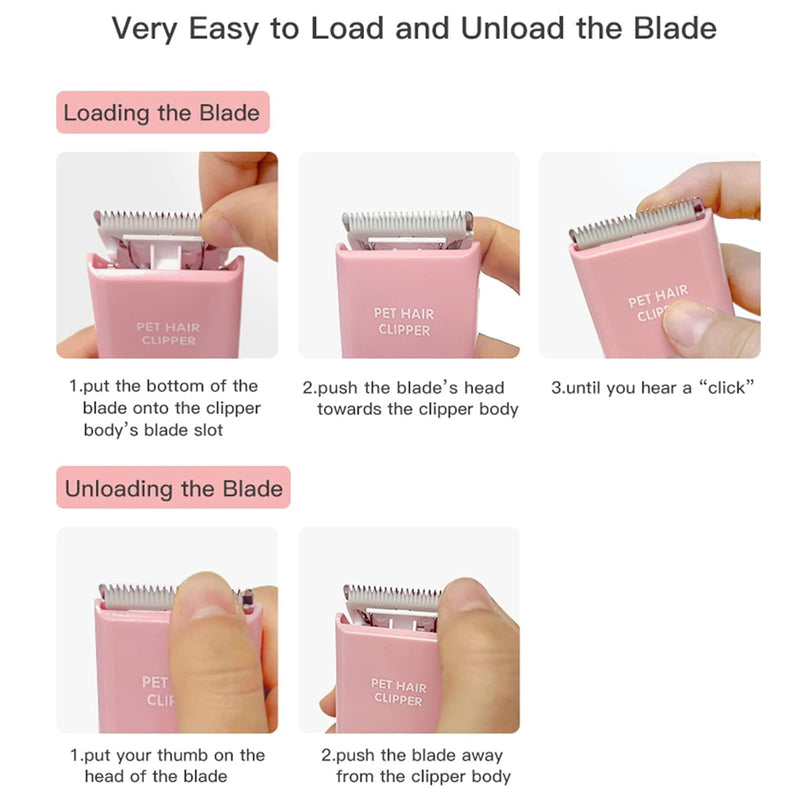 3 PCS Standard Size Replaceable Ceramic Blades Set for Pet Hair Clipper, Cat & Dog Grooming Blades (3pcs) 3pcs Blades