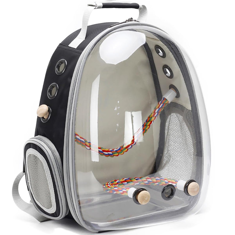 Metal Tray for halinfer Bird Carrier and Clear Bubble Window Small and Large Backpack to Carry Parakeet Parrot Budgies Conure Cockatiel (Silver, Metal Tray) - PawsPlanet Australia