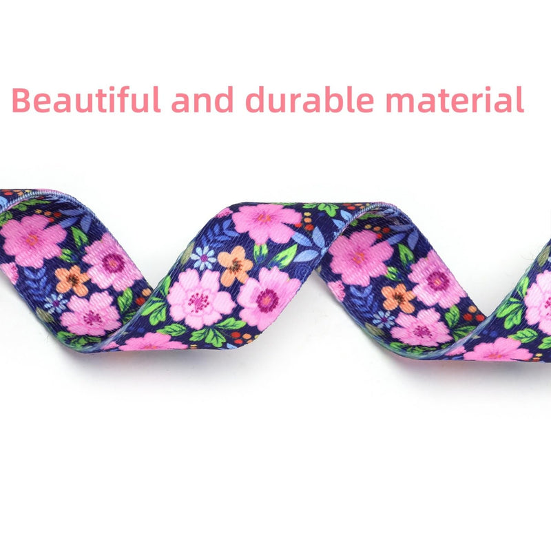 Dog Collar with Leash Airtag Holder Case Set - Dog Collars for Male Female Boy Girl Puppy X-Small Small Medium Large Dogs Walking Running Training - Daisy/XS XS:7.8-11.8'' girth , 0.6'' width