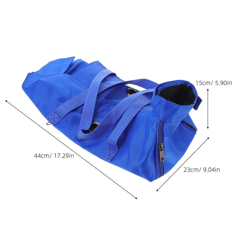 OSALADI Foldable Metal and Nylon Care Bag, Safe Cat Grooming Bag, Comfortable Cat Carrier, Blue, up to 4kg, for Bathing
