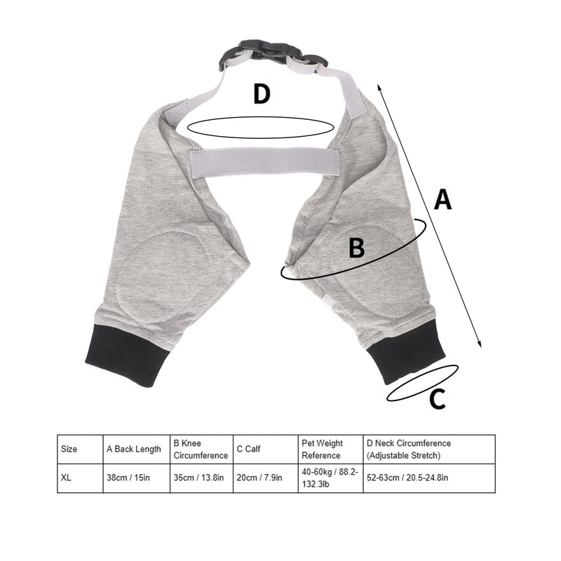 Dog Leg Joint Sleeve, Joint Warming Pet Recovery Sleeve Soft Padded Dog Elbow Protector for Small Medium Large Dogs (XL) - PawsPlanet Australia