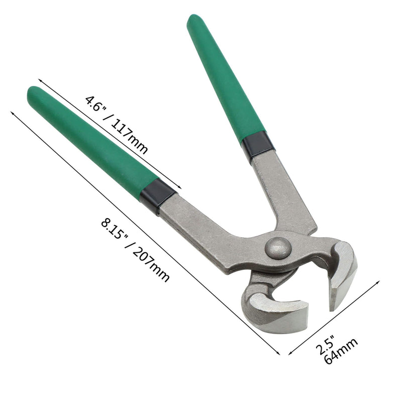 8 inch Hoof Nipper with Rubber Handle, Heavy Duty Farrier Trimmer for Cutting Horse/Goat/Cow/Donkey/Animal Hooves, Strong - PawsPlanet Australia