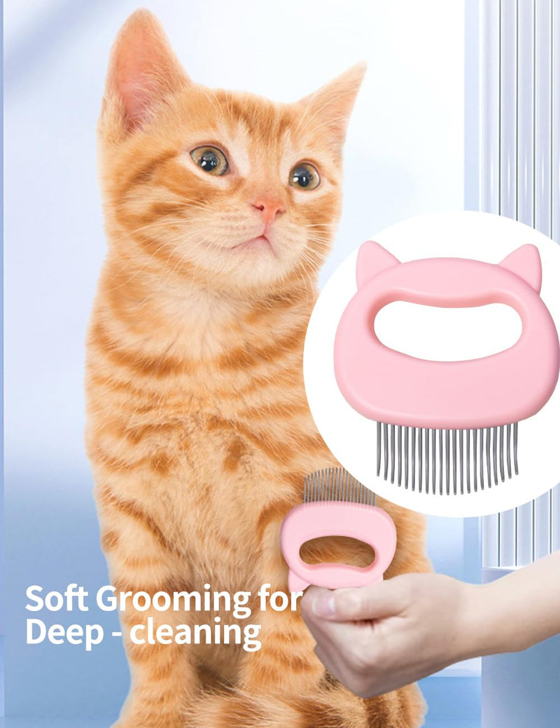 luvilly1 Pack Pink Cat Comb,Dematting Tool for Cat Dog Puppy Rabbit/Animal Lovers