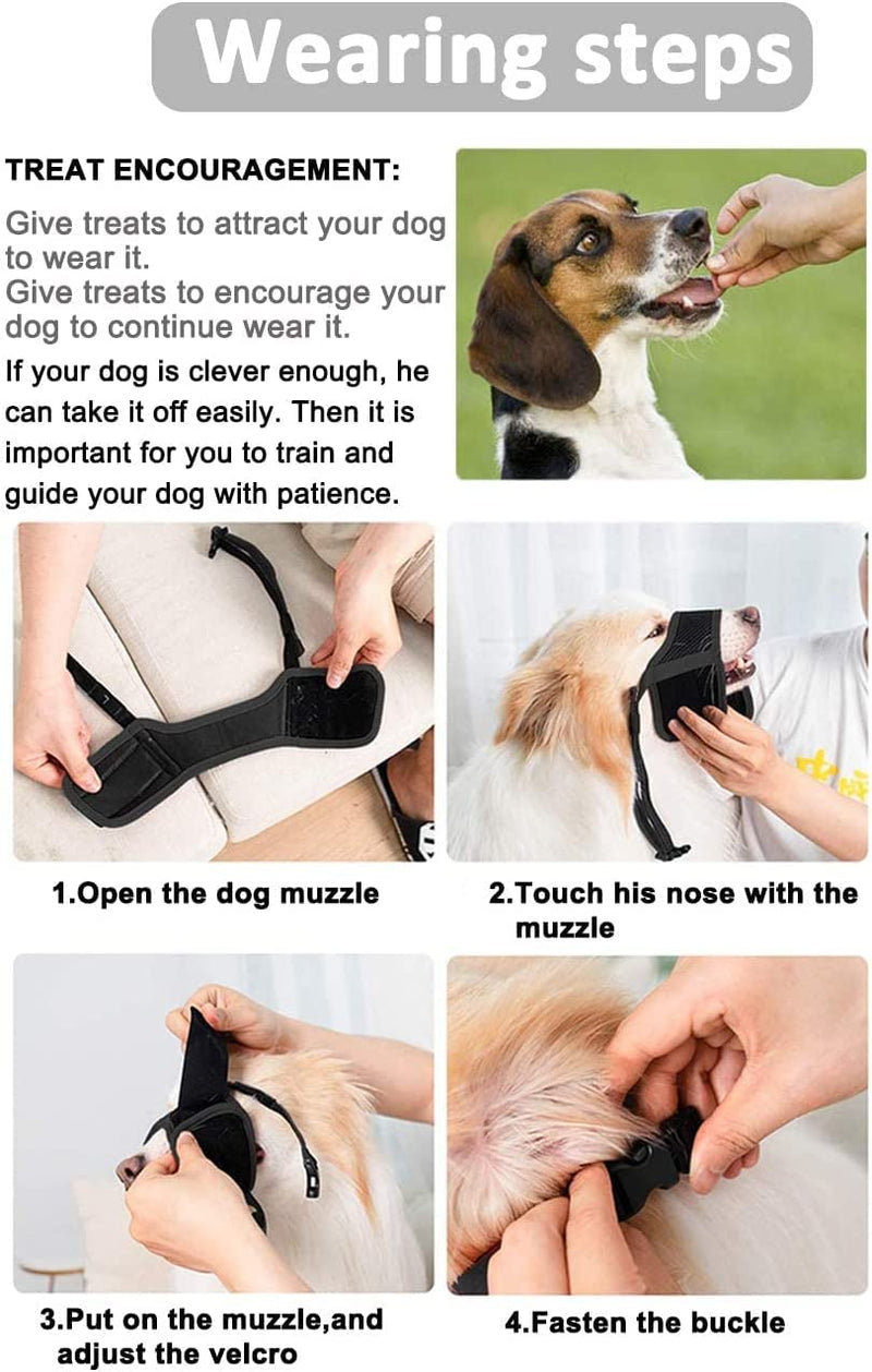 Soft Muzzle S and Muzzle S Set for Small Dogs to Prevent Biting and Chewing - PawsPlanet Australia