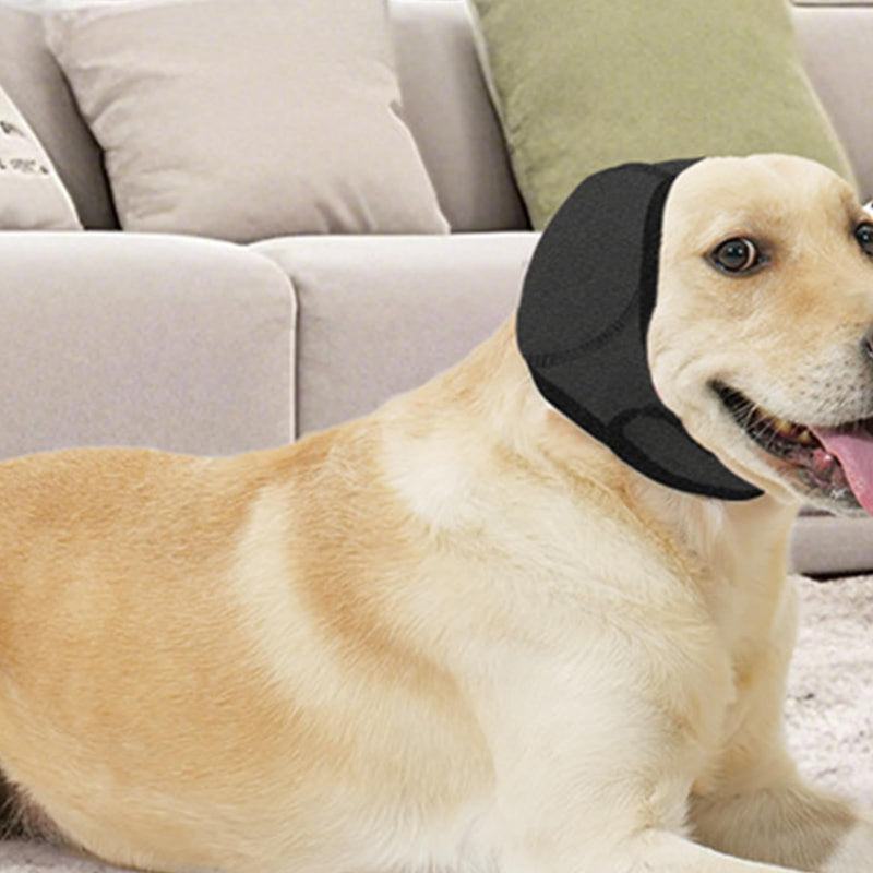 Waterproof Dog Ear Muffs Comfortable Soft Pet Noise Protection Reliable Reusable Dog Ear Protectors for Noise Cancelling Sleep Help Headband