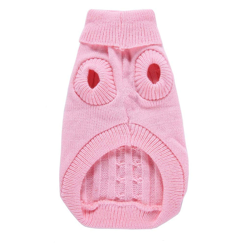 Dog Sweater, Warm Pet Sweaters for Small Dogs Medium Dogs Large Dogs, Cute Knitted Classic Cat Sweater Dog Clothes Coat for Girls Boys Dog Puppy Cat Pink