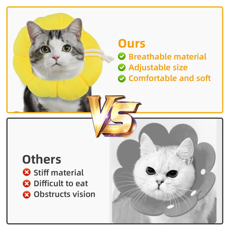 Adjustable Protective Collar for Cat and Puppy，Soft Pet Recovery Collar Does Not Block Vision E Collar，Surgery Recovery Elizabethan Collars - PawsPlanet Australia